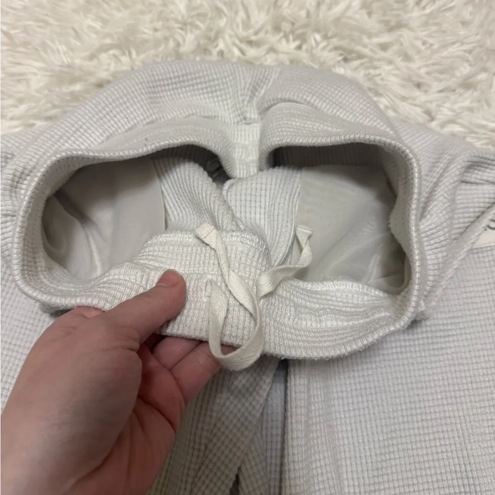 ALO Yoga Waffle Weekend Escape Jogger In Ivory Alo Yoga Joggers - Picture 5 of 6